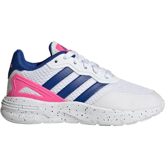 adidas Other - Adidas Kids' White, Blue, and Pink Sneakers